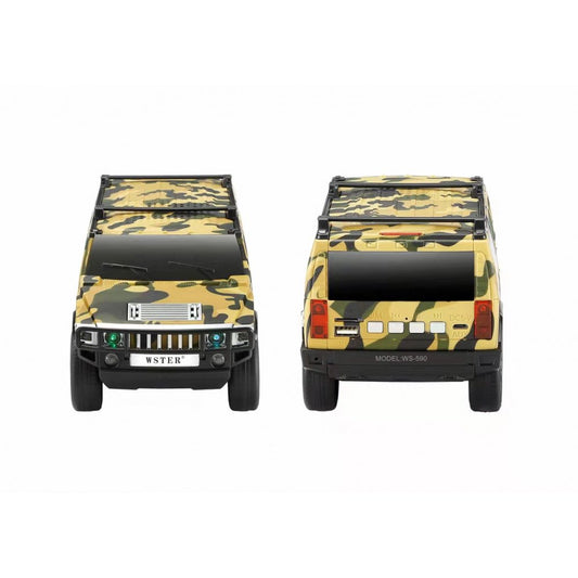 Large SUV Design Music Car Portable Wireless Bluetooth Speaker with LED Light WS590 for Universal Cell Phone And Bluetooth Device (Black)